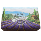 Provencal Lavender Soap 200g with Decorative Paper Lavender Field Wrapping