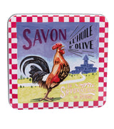 Four Provençal Bar Soaps in Large French Coquerel Tin 4 x 100g