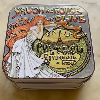 Provençal Almond Bar Soap in Tin (Eiffel Tower Paris)